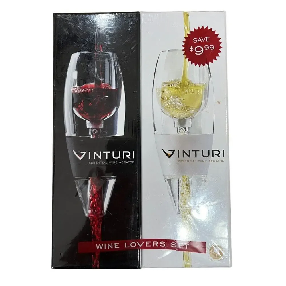 Vinturi Wine Lovers Set Red & White Wine Aerators Set of 2 NIB New in Box